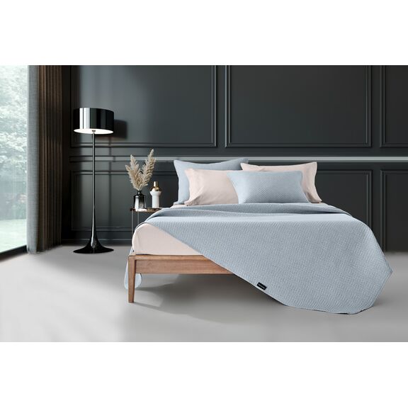 Σετ 2τμχ Κουβερλί Idol Blue 160x220 guy Laroche  100% Fine Microfiber