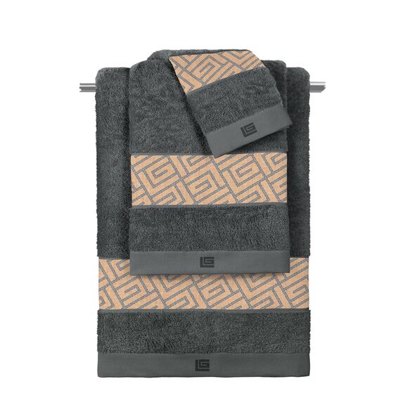 Σετ 3τμχ Πετσέτες Occio Grey-Anthracite guy Laroche  100% Cotton 500 Gr/m 2