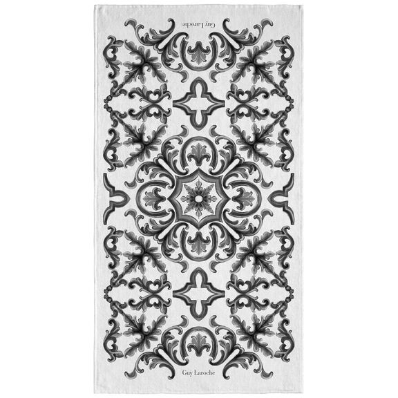 Πετσέτα Θαλάσσης Velour Printed 2402/03 100x175 guy Laroche  50%cotton-50%polyester