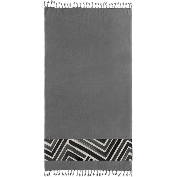 Πετσέτα Θαλάσσης - Παρεό Pestemal 19 Anthracite 90x170 guy Laroche  100% Cotton