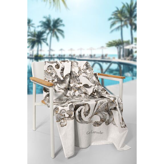 Πετσέτα Θαλάσσης Velour Printed 2406/01 100x175 guy Laroche  50%cotton-50%polyester