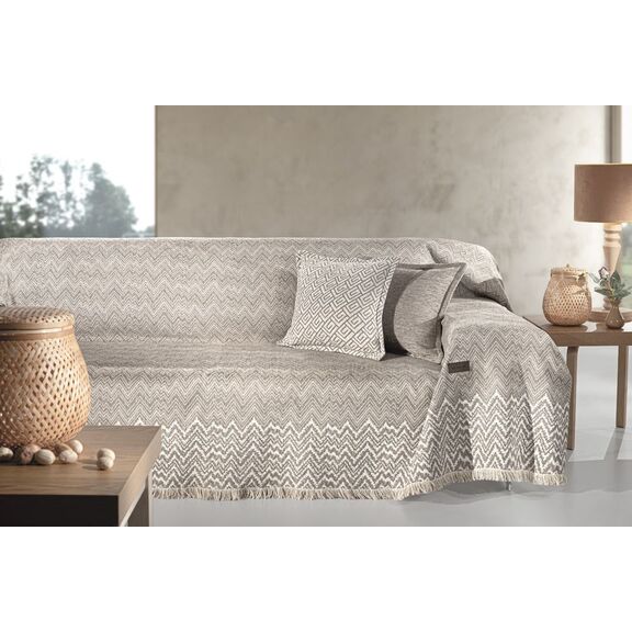 Ριχτάρι Marvin Natural Διθέσιου Καναπέ 180x250 guy Laroche  37% Cotton-21%polyester-42% Acrylic