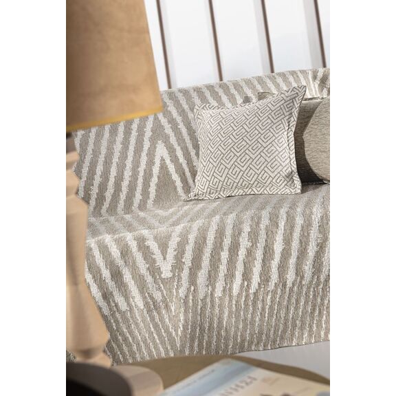 Ριχτάρι Norton Natural Πολυθρόνας 180χ150 guy Laroche  37% Cotton-21% Polyester-42% Acrylic