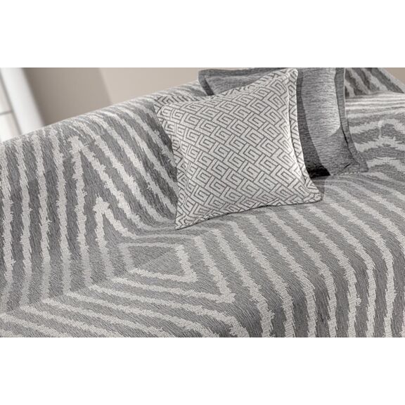 Ριχτάρι Norton Grey Διθέσιου Καναπέ 180χ250 guy Laroche  37% Cotton-21% Polyester-42% Acrylic