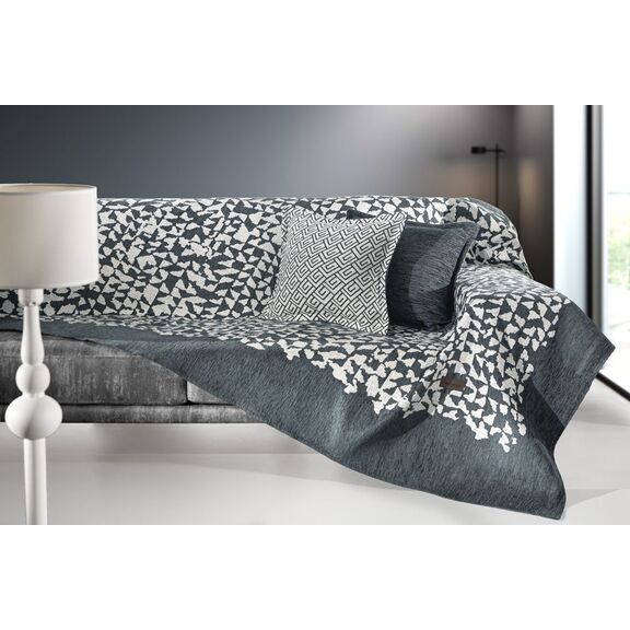 Ριxτάρι Duomo Anthracite Πολυθρόνας 180x150 guy Laroche  37% Cotton-21% Polyester-42% Acrylic
