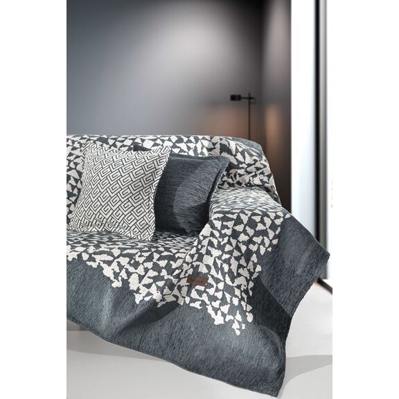 Ριxτάρι Duomo Anthracite Πολυθρόνας 180x150 guy Laroche  37% Cotton-21% Polyester-42% Acrylic
