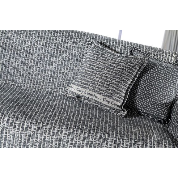 Ριχτάρι Parfait Anthracite Πολυθρόνας 180x150 guy Laroche  25% Cotton-55% Acrylic -20% Polyester