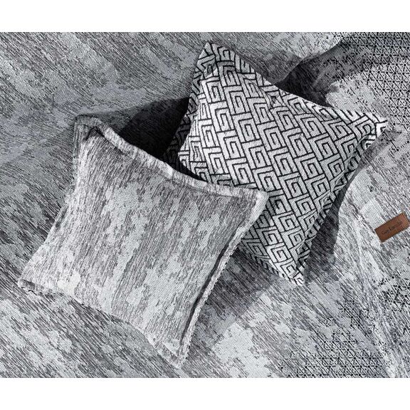 Ριχτάρι Nobel Grey 2θέσιος 180χ250 guy Laroche  37% Cotton-21%polyester-42% Acrylic