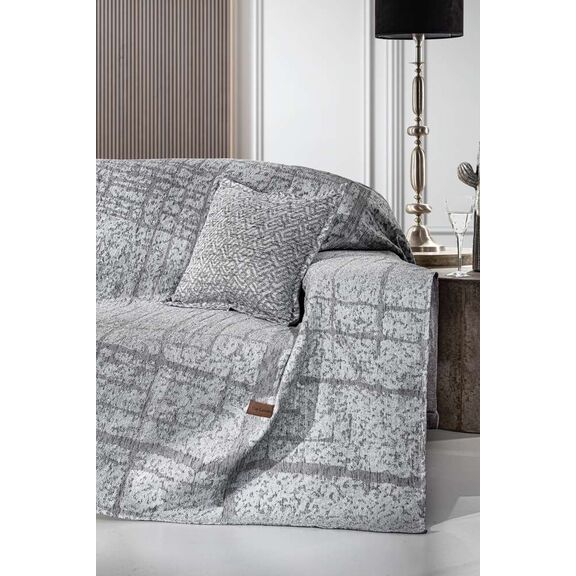 Ριχτάρι Monte Grey 2θέσιος 180χ250 guy Laroche  37% Cotton-21%polyester-42% Acrylic