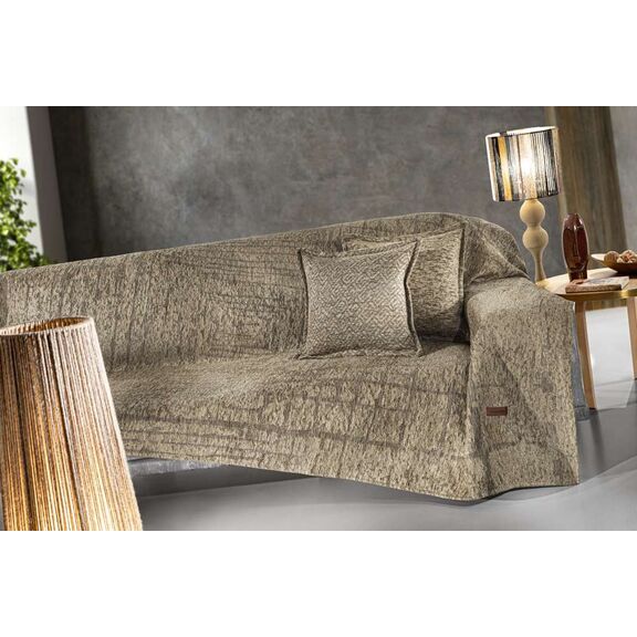 Ριχτάρι Monte Natural 2θέσιος 180χ250 guy Laroche  37% Cotton-21%polyester-42% Acrylic