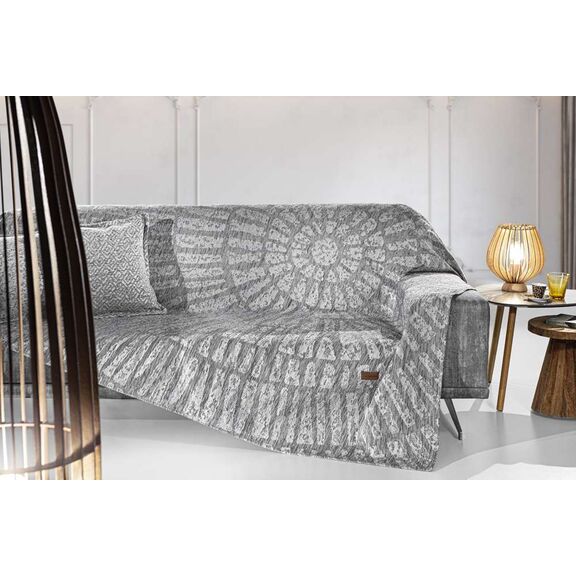 Ριχτάρι Siren Grey 3θέσιος 180χ300 guy Laroche  37% Cotton-21%polyester-42% Acrylic