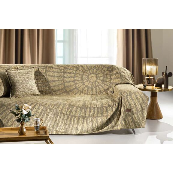 Ριχτάρι Siren Golden 3θέσιος 180χ300 guy Laroche  37% Cotton-21%polyester-42% Acrylic