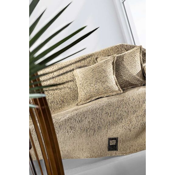 Ριχτάρι Καναπέ Matis Natural (Διθέσιος) 180x250 guy Laroche  37% Cotton-21%polyester-42% Acrylic