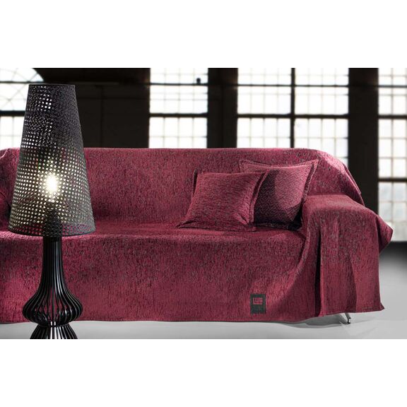 Ριχτάρι Καναπέ Matis Burgundy (Τριθέσιος) 180x300 guy Laroche  37% Cotton-21%polyester-42% Acrylic