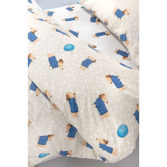 Σετ 3τμχ. Παιδικά Σεντόνια pet Blue (Λάστιχο) Saint Clair  100% Cotton