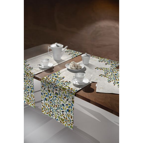 Τραβέρσα 2031 Lime Laser cut 40x160 Saint Clair  100% Πολυεστερα