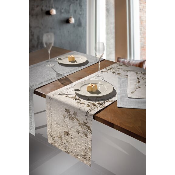 Τραβέρσα 2042 Natural Laser cut 40x160 Saint Clair  100% Ποληεστερα