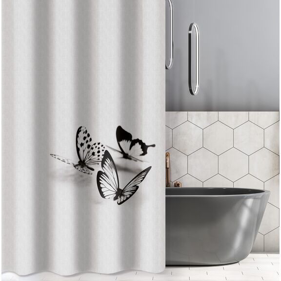 Κουρτίνα Μπάνιου des 119 με Κρίκους 240x185 Saint Clair  100% Polyester