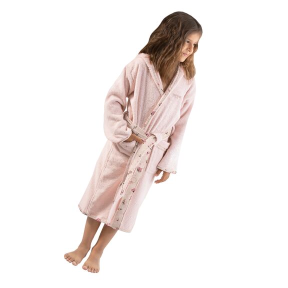 Παιδικό Μπουρνούζι Enjoy Pinky 2-4 Ετών Saint Clair  100% Cotton