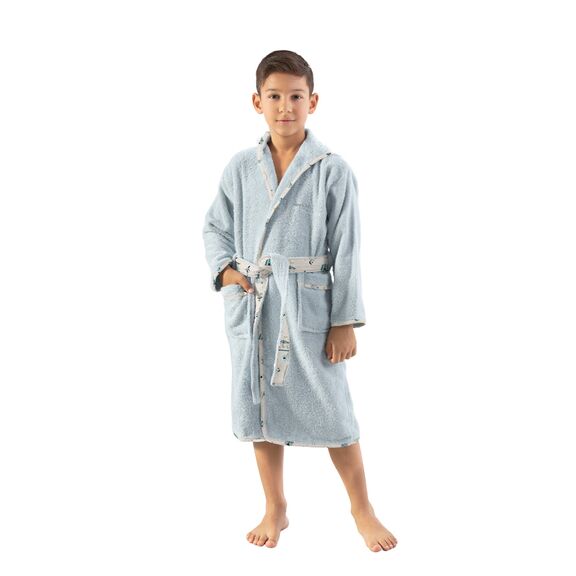 Παιδικο Μπουρνούζι Enjoy sky 4-6 Ετών Saint Clair  100% Cotton