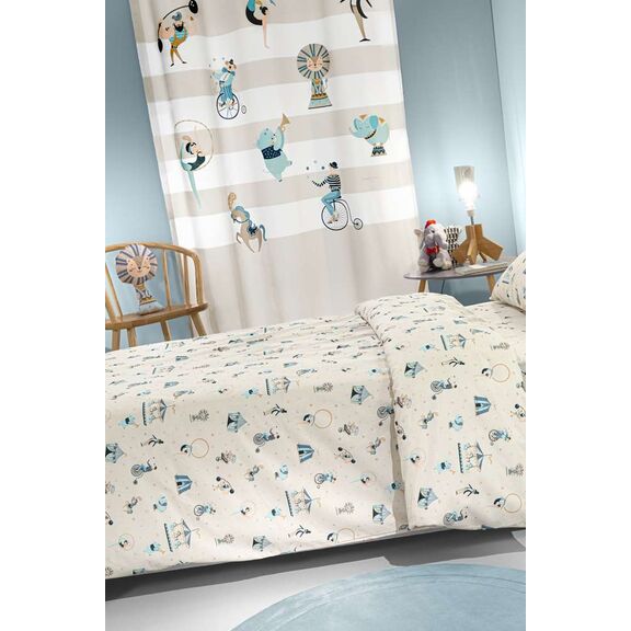 Κουρτίνα Soft - Touch Enjoy sky με Τρουκς 160x240 Saint Clair  100% Polyester
