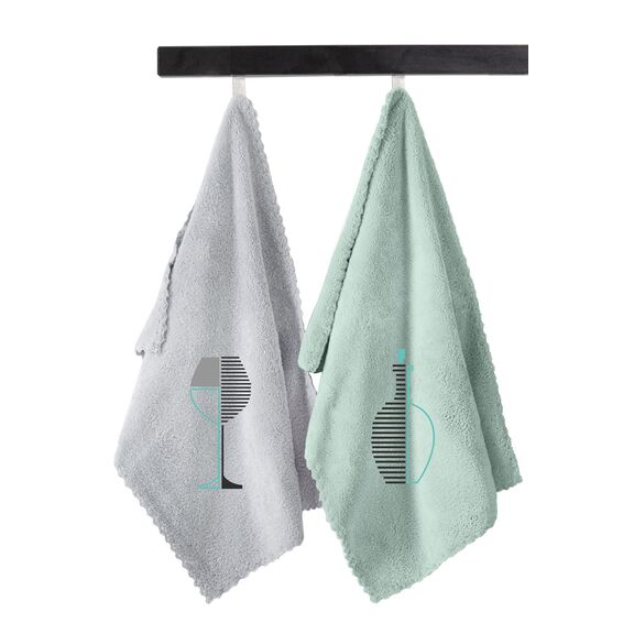 Πετσέτες Κουζίνας Gourmet Kitchen set 28 guy Laroche  100% Fine Microfiber