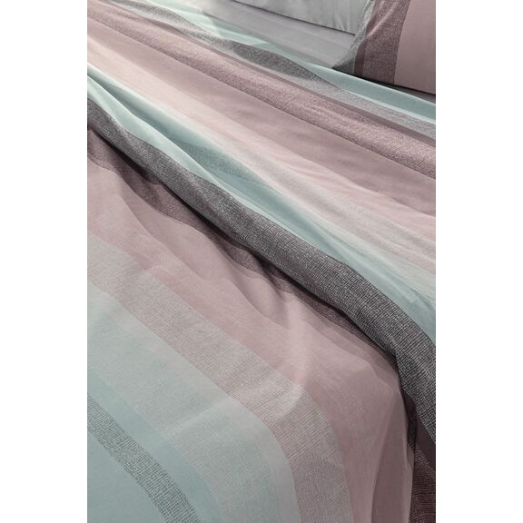 Σετ 3τμχ Σεντόνια Fuzzy Iris με Λάστιχο 100x200+32 guy Laroche  100% Cotton Percale