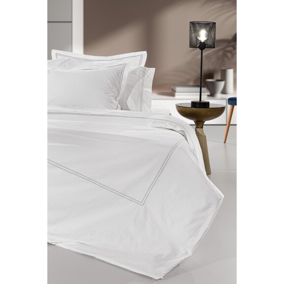 Σετ 4τμχ Σεντόνια Nice White L.silver 270x280 guy Laroche  Cotton Satin