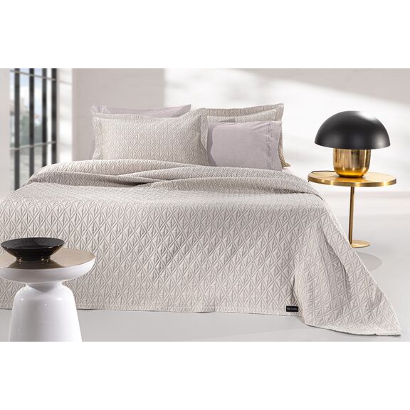 Κουβέρτα Oasis Linen 245x260 guy Laroche  60% Cotton, 40% Polyester Jacquard