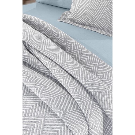 Κουβέρτα Tetris Silver 160x220 guy Laroche  60% Cotton, 40% Polyester Jacquard