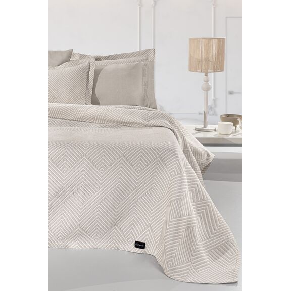 Κουβέρτα Tetris Linen 160x220 guy Laroche  60% Cotton, 40% Polyester Jacquard