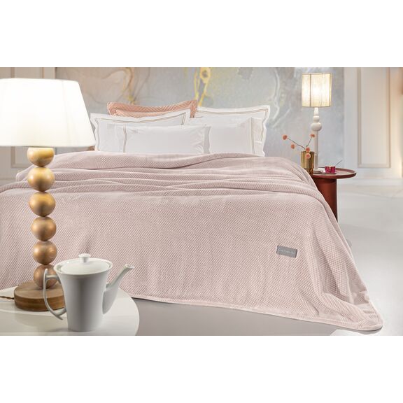 Κουβέρτα Cheval Pudra 160x220 guy Laroche  100% Jacquard Pol.