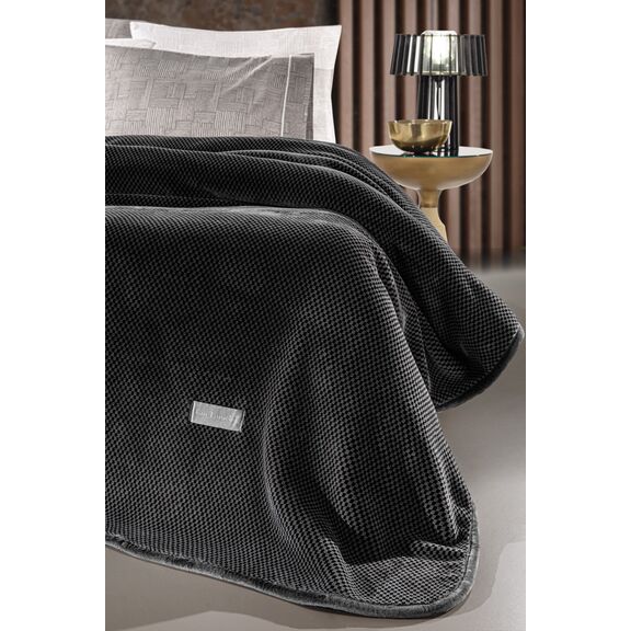Κουβέρτα Cheval Antracite 160x220 guy Laroche  100% Jacquard Pol.