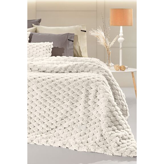Κουβέρτα Elixir Ivory 260x240 guy Laroche  100% Polyester Art. fur