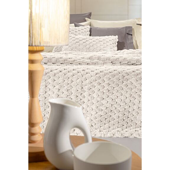 Κουβέρτα Elixir Ivory 260x240 guy Laroche  100% Polyester Art. fur