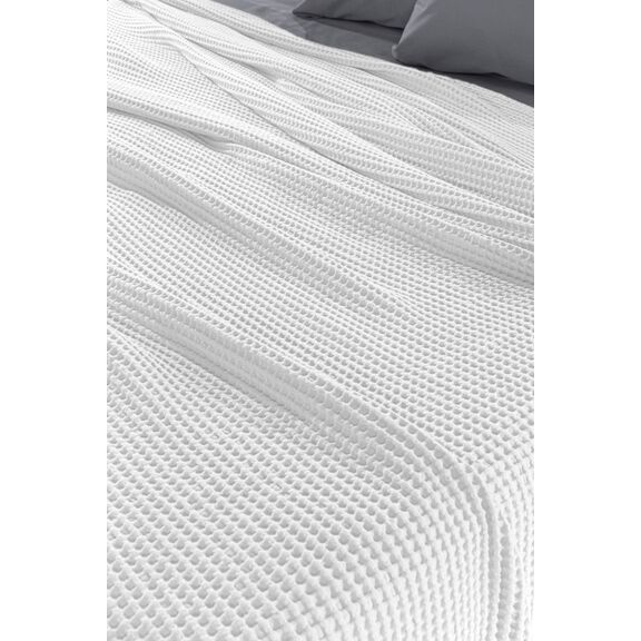 Κουβέρτα Eternity Snow White 230x240 guy Laroche  100% Cotton Stonewashed
