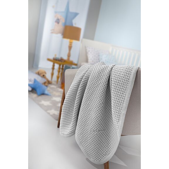 Βρεφική Κουβέρτα Bella Silver 110x130 guy Laroche  100% Cotton