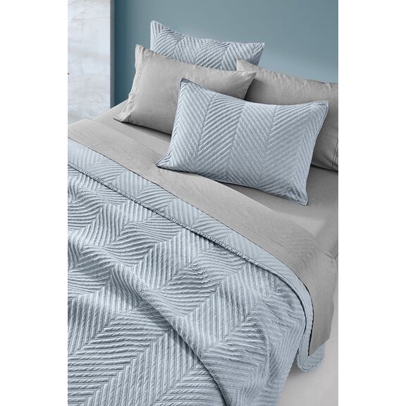 Σετ 2τμχ Κουβερλί Bone Blue 180x240 guy Laroche  100% Fine Microfiber