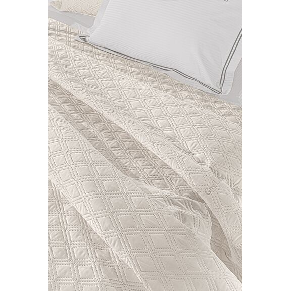 Σετ 3τμχ Κουβερλί Honour Ivory 240x250 guy Laroche  100% Microsatin