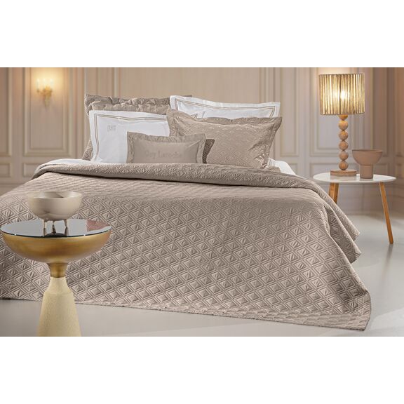Σετ 3τμχ Κουβερλί Honour Taupe 240x250 guy Laroche  100% Microsatin