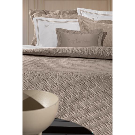 Σετ 3τμχ Κουβερλί Honour Taupe 240x250 guy Laroche  100% Microsatin