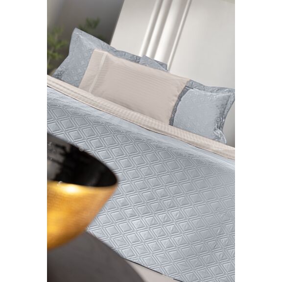 Σετ 3τμχ Κουβερλί Honour Silver 240x250 guy Laroche  100% Microsatin