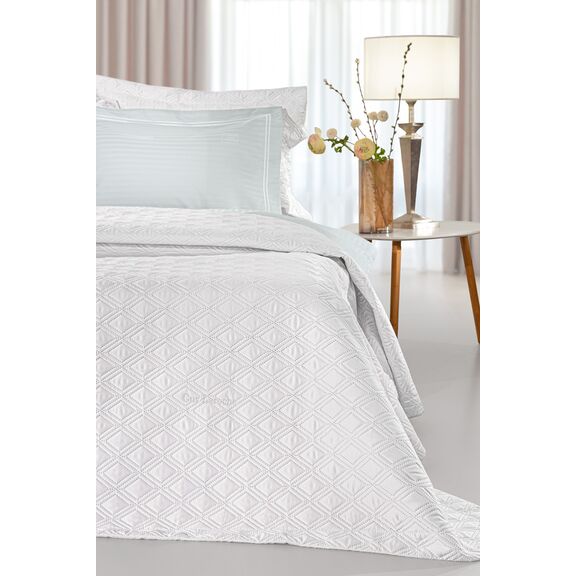 Σετ 3τμχ Κουβερλί Honour White 240x250 guy Laroche  100% Microsatin