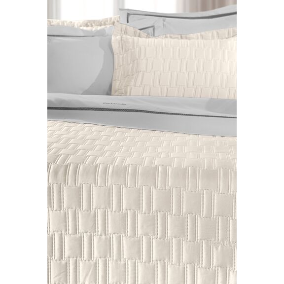 Σετ 3τμχ Κουβερλί Brick Ivory 240x250 guy Laroche  100% Microsatin
