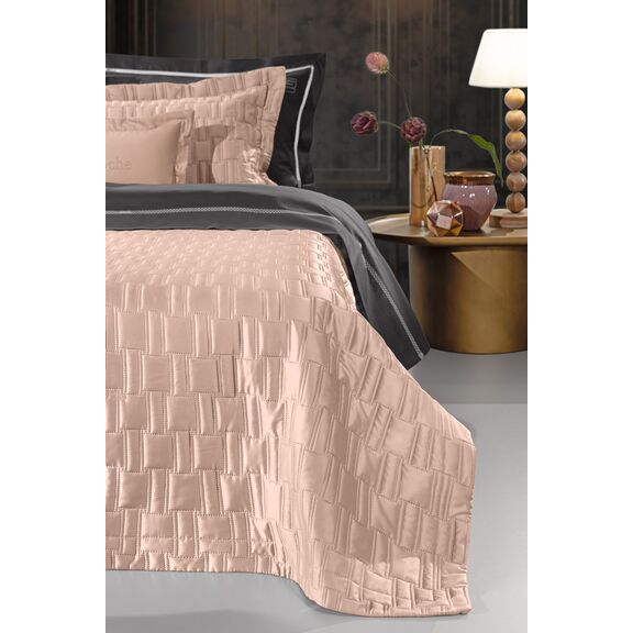 Σετ 3τμχ Κουβερλί Brick old Pink 240x250 guy Laroche  100% Microsatin