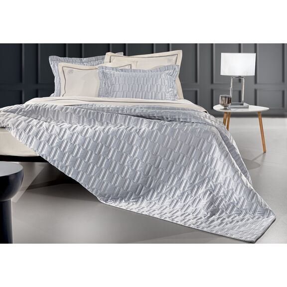 Σετ 3τμχ Κουβερλί Brick Silver 240x250 guy Laroche  100% Microsatin