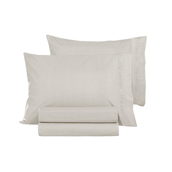 Ζεύγος Μαξιλαροθήκες Color Plus Ivory 50x70 guy Laroche  100% Cotton Percale