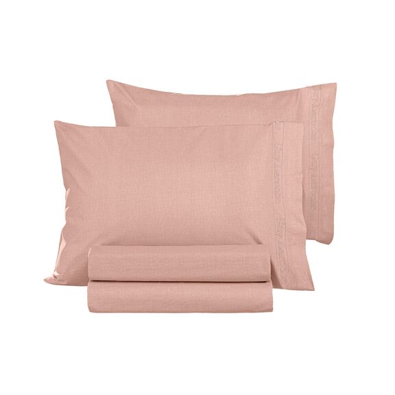Ζεύγος Μαξιλαροθήκες Color Plus Coral 50x70 guy Laroche  100% Cotton Percale