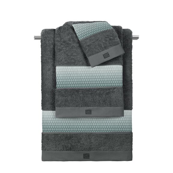 Σετ 3τμχ Πετσέτες Christy Aqua Grey-Anthracite guy Laroche  100% Cotton 500 Gr/m 2