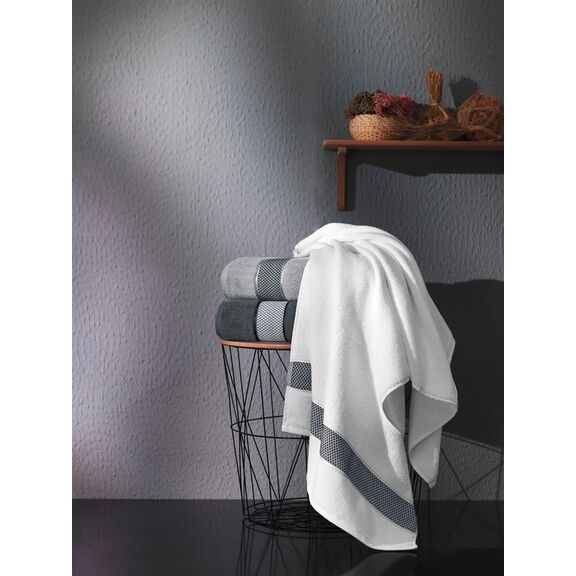 Πετσέτα Προσώπου Arten Anthracite 50x90 guy Laroche  100% Cotton